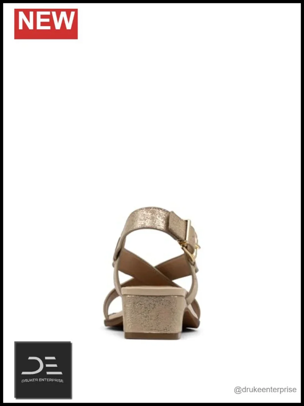 Metallic Leather Gladiator Wedge Sandal with Memory Foam Insole & Buckle